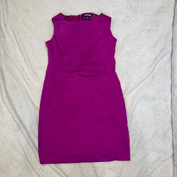 Lands’ End Fuchsia Sheath Business Casual Dress | Sz 10P - Picture 2 of 4